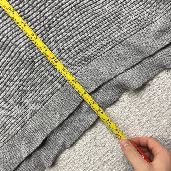 Kenneth Cole Reaction Oversize Sweater Women's Size S Grey Cowl Cotton Cozy - Picture 7 of 12